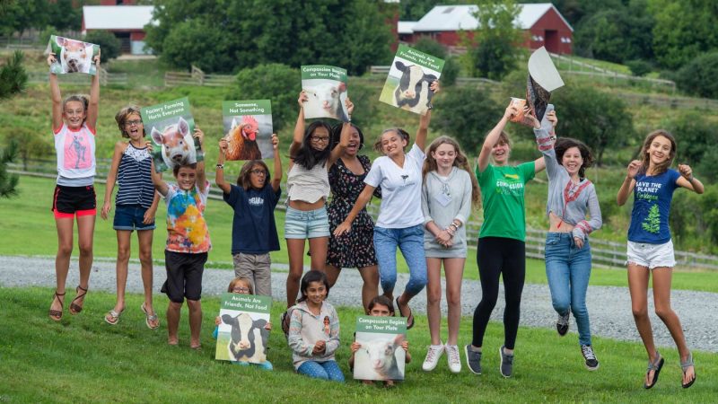 Youth at Farm Sanctuary event