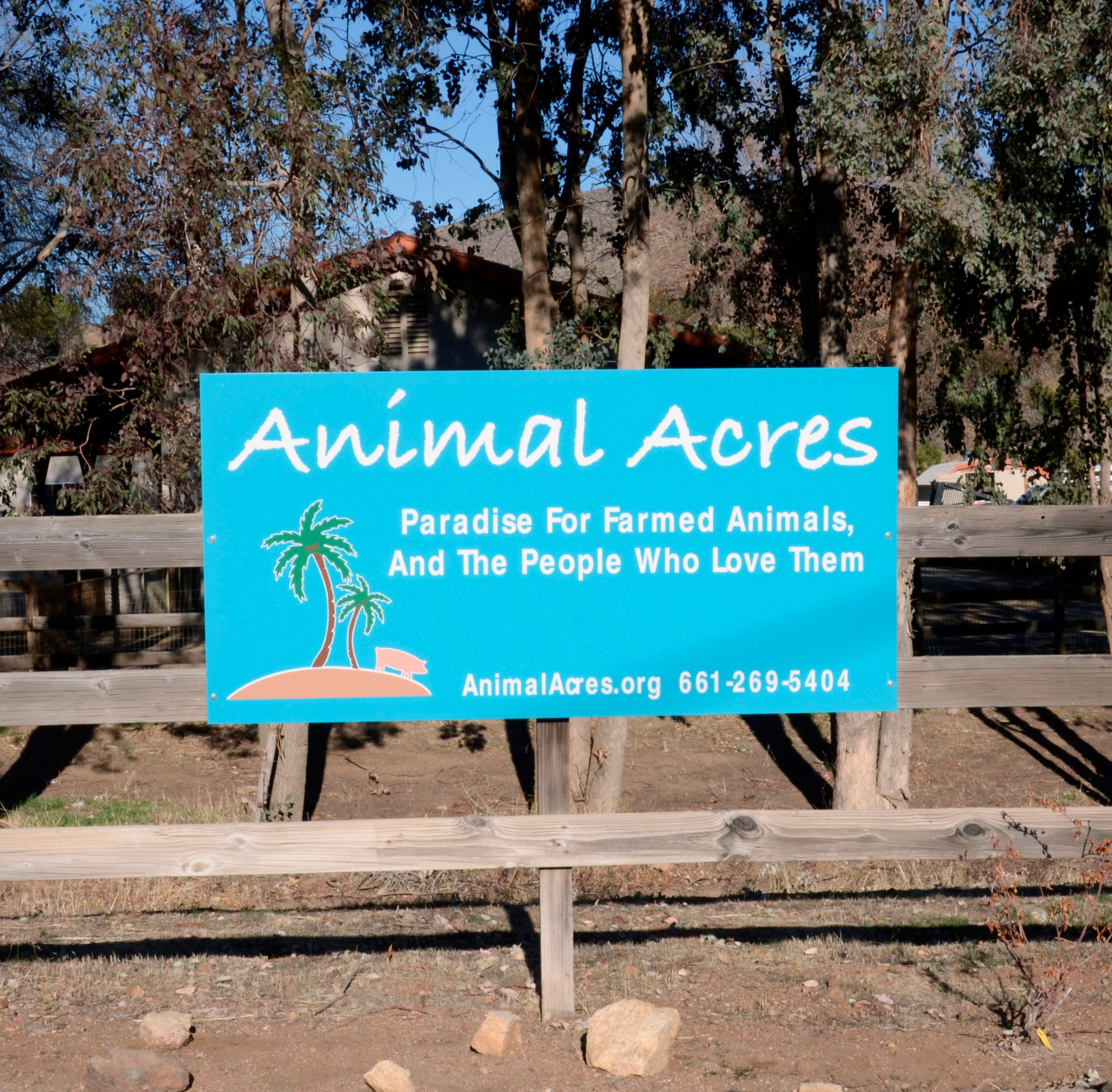 Animal Acres sign.