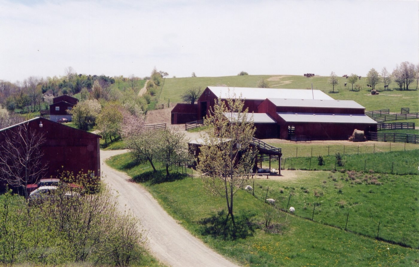 Historic photo of Farm Sanctuary from the early days