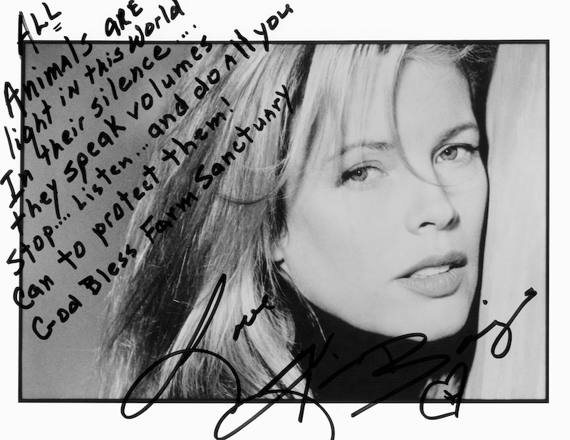 Signed photograph of Kim Basinger