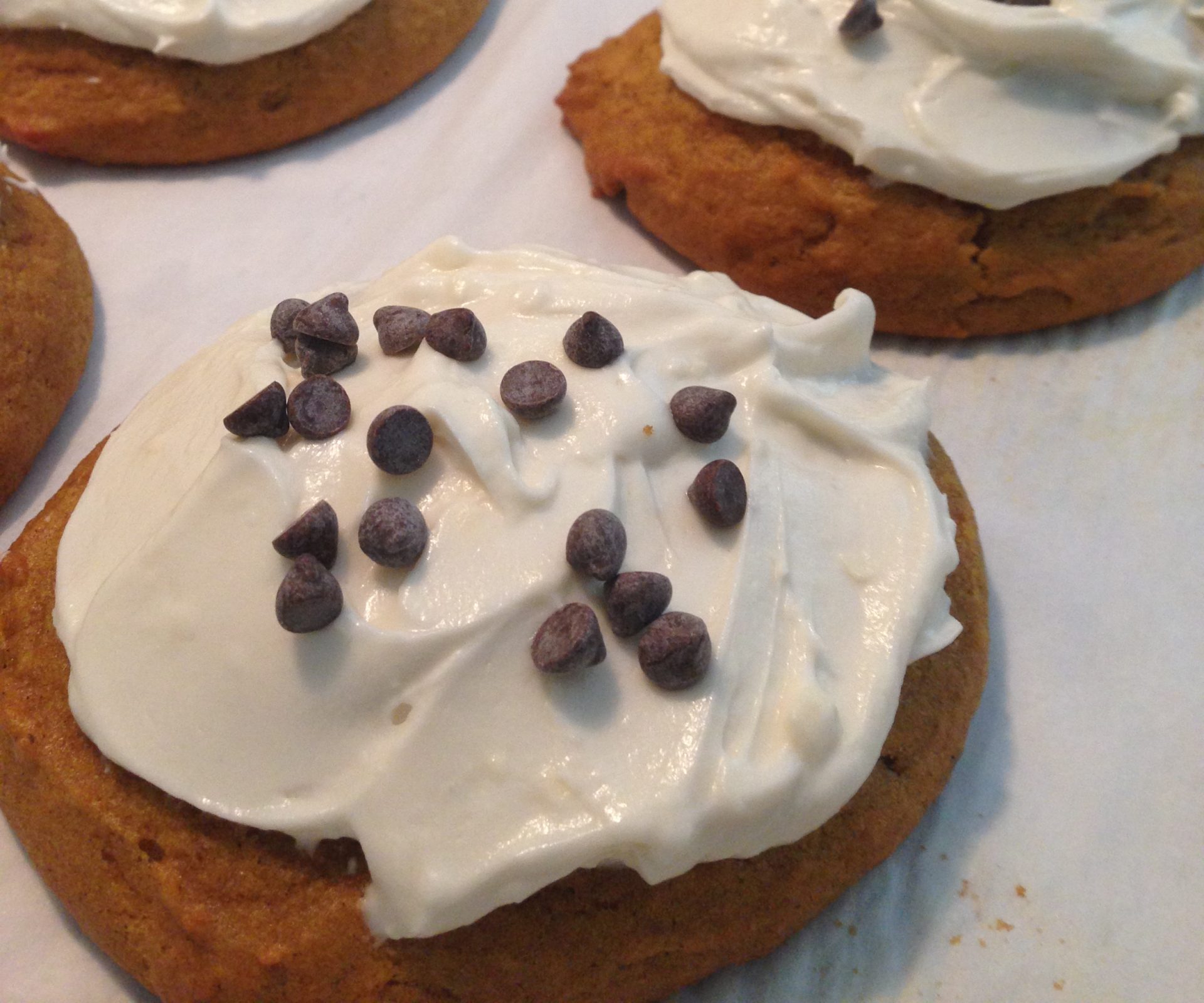 Pumpkin Spice Cookies with Cream Cheese Frosting from Rocco's Sweet Shoppe