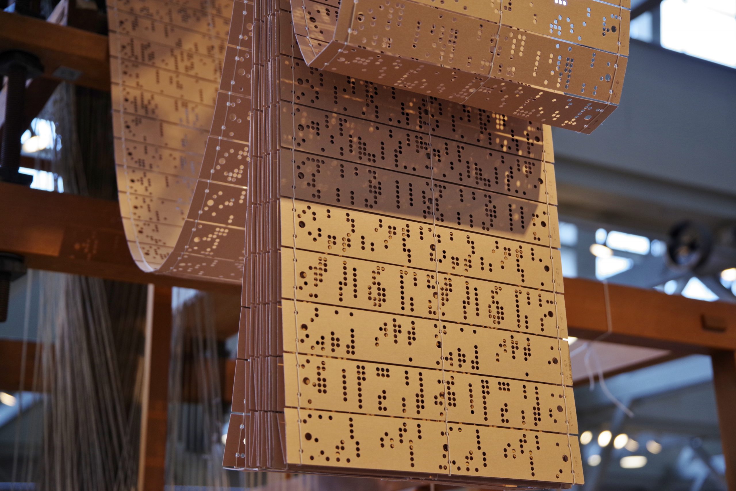 Punch cards of jacquard loom