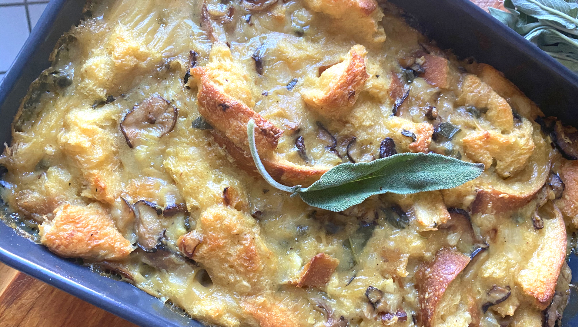 Ayindè Howell's Savory Bread Pudding