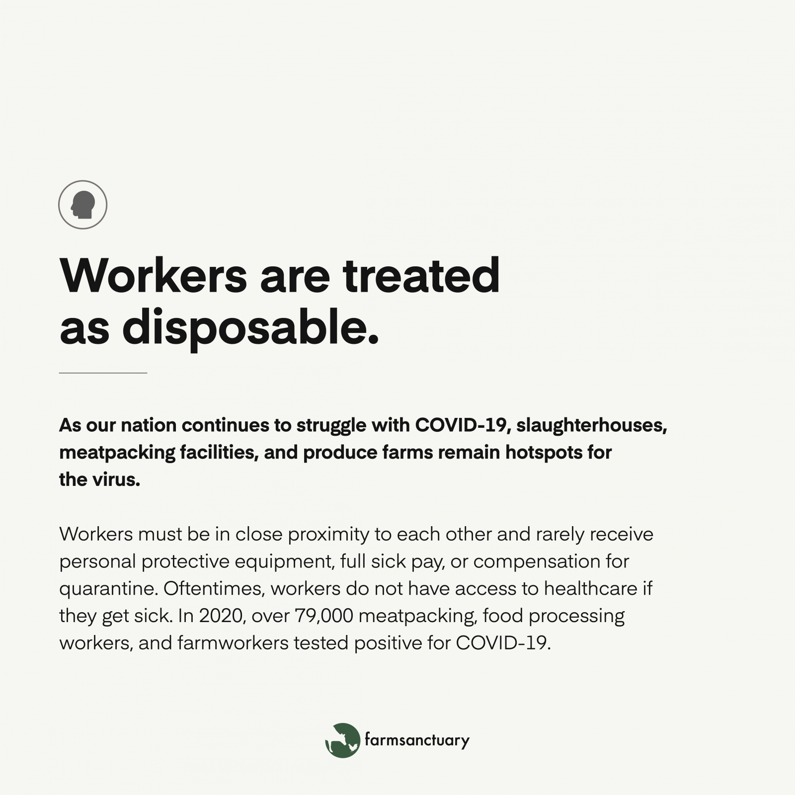 COVID-19 and our food system infographic.