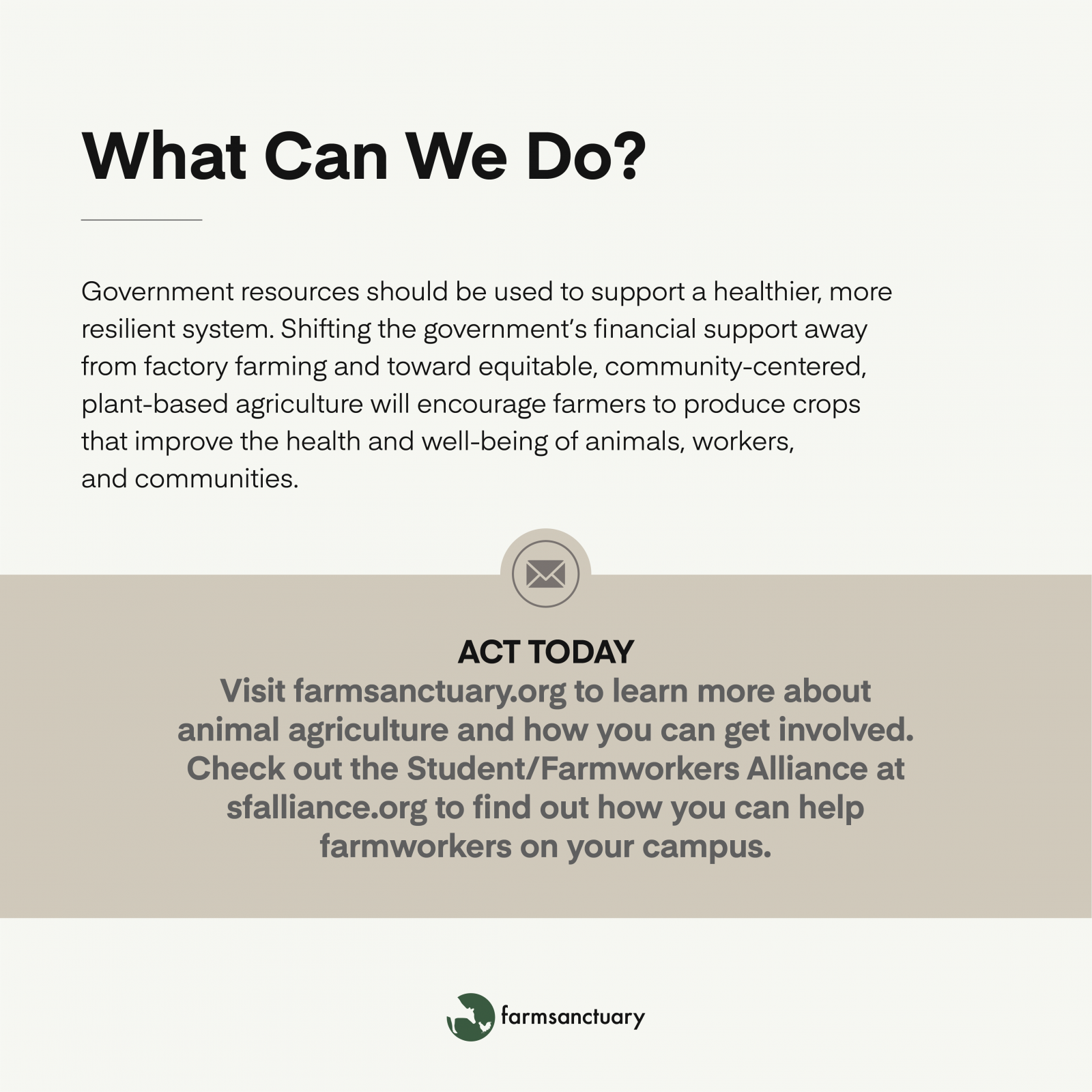 COVID-19 and our food system infographic.